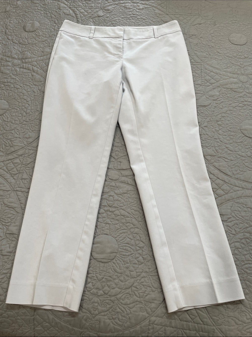 White House Black Market Light Gray Dress Pants - Size 8